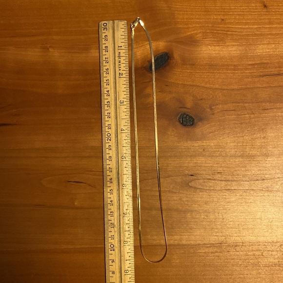 14kt Gold Herringbone Necklace - Picture 16 of 17